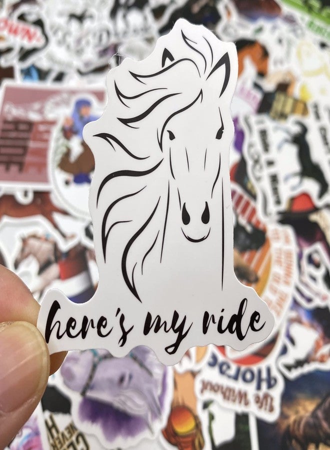 AOWDIAO 100 Pcs Horse Stickers Pack, Waterproof Vinyl Stickers for Water Bottle, Laptop, Horse Party Favors & Gifts for Girls, Women, and Kids - Image 4